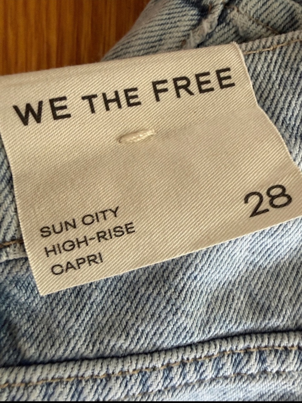 New Free People We The Free Sun City Capris Size 28 - Picture 9 of 9